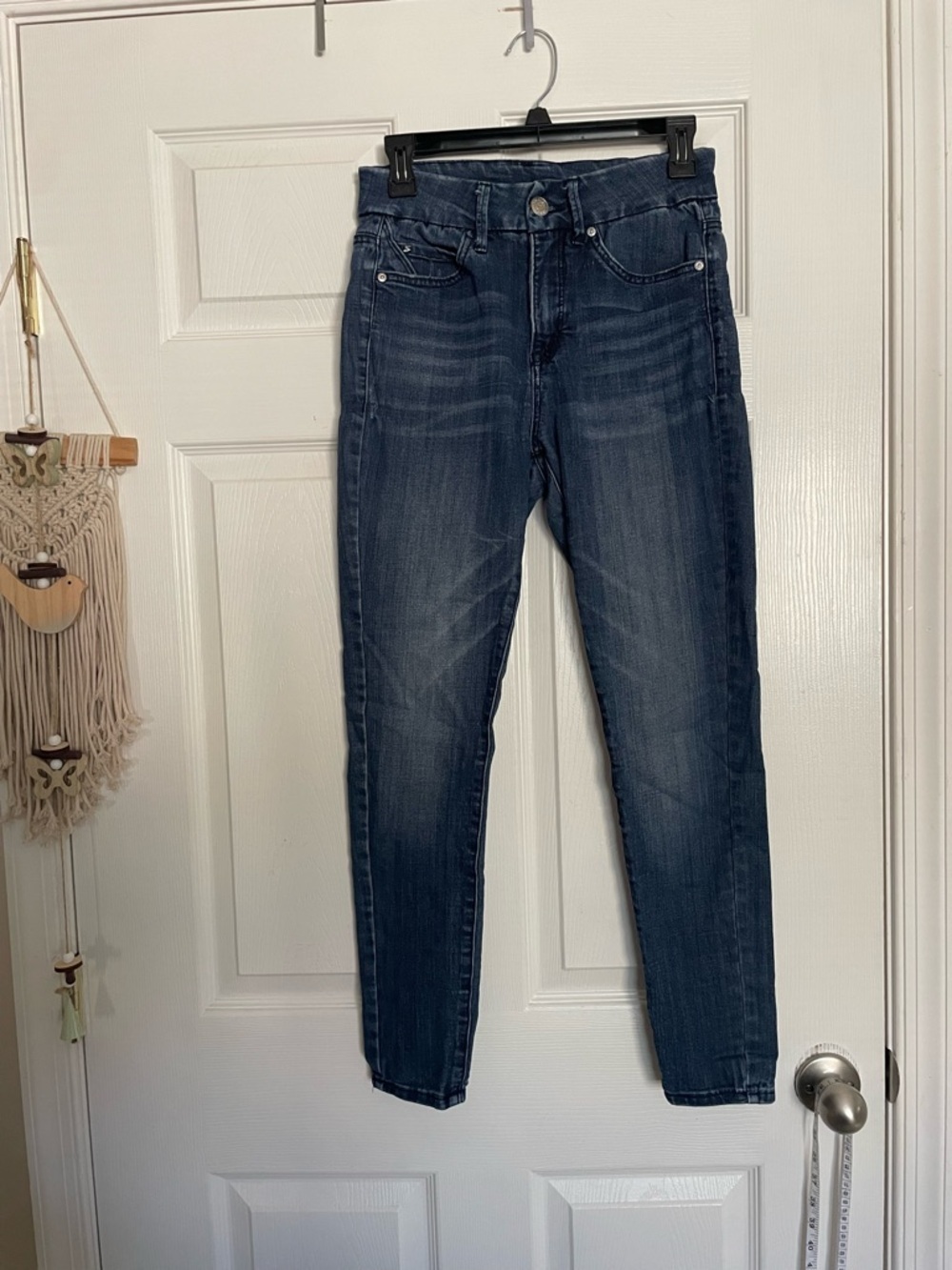 Seven7 Dark Blue Women's size 4 Slim High Waisted Jeans - Picture 2 of 9